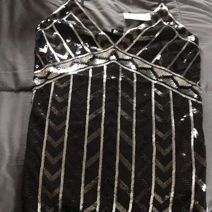 Sparkly black tank from Express